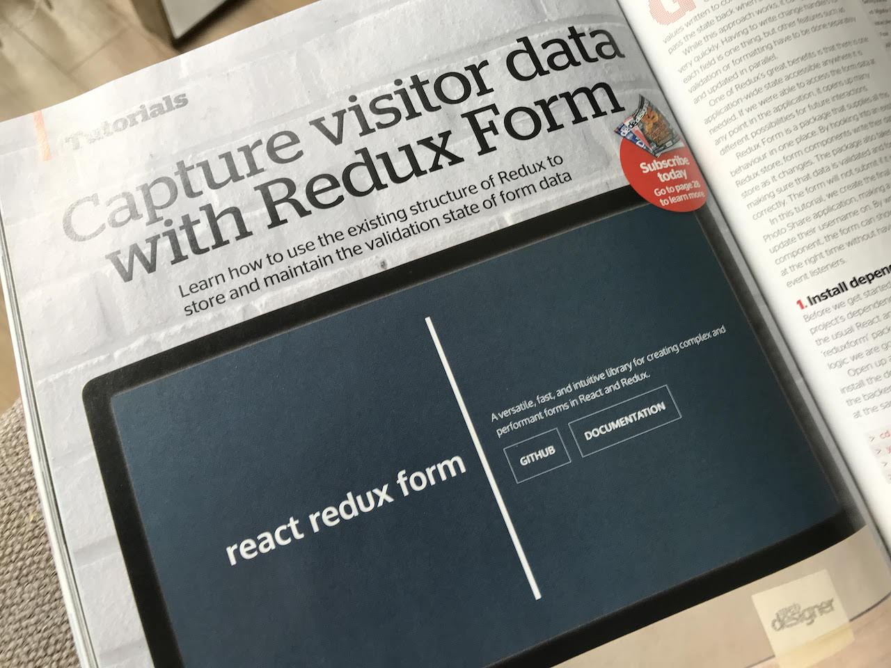 Capture data with Redux Form